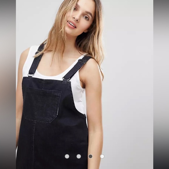 ASOS Supermom Maternity Jumper Denim Midi Dress like new worn a few times - Picture 5 of 6